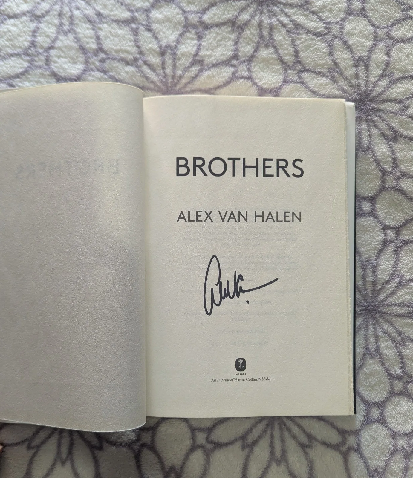 Brothers By Alex Van Halen with Signature, image 2