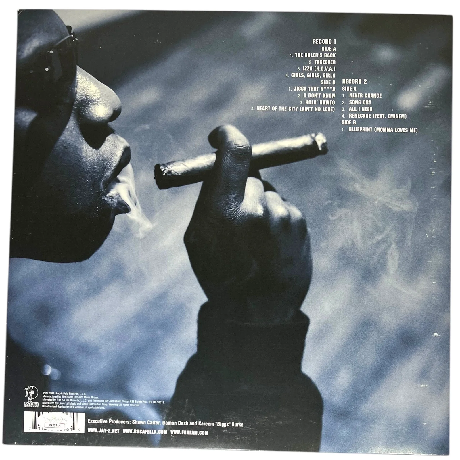 JAY Z SIGNED AUTOGRAPHED THE BLUEPRINT ALBUM VINYL LP JSA LOA TAKEOVER!, image 2