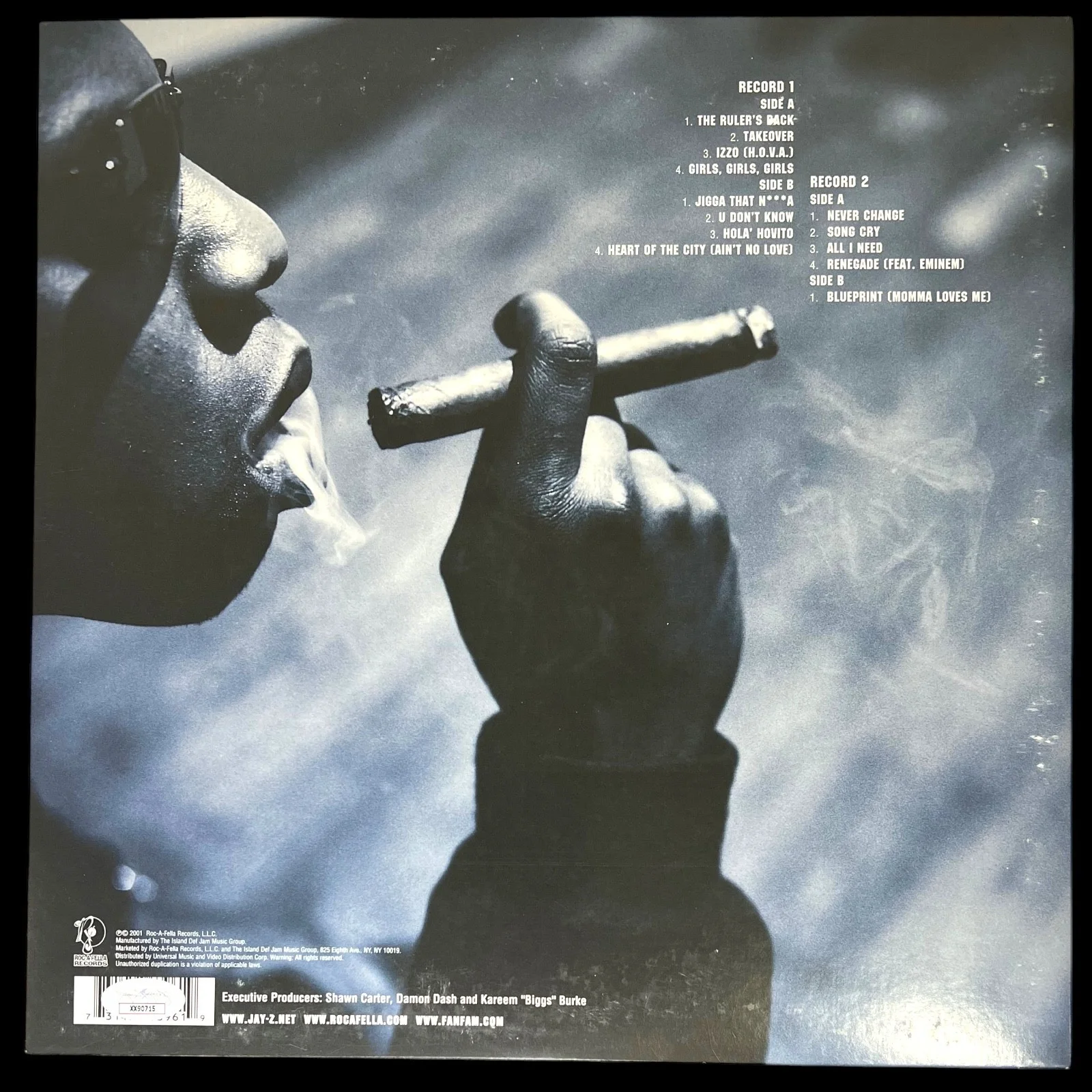 JAY Z SIGNED AUTOGRAPHED THE BLUEPRINT ALBUM VINYL LP JSA LOA RENEGADE!, изображение 2