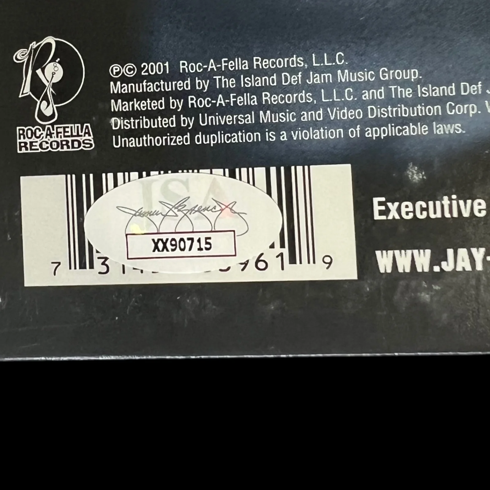 JAY Z SIGNED AUTOGRAPHED THE BLUEPRINT ALBUM VINYL LP JSA LOA RENEGADE!, изображение 3
