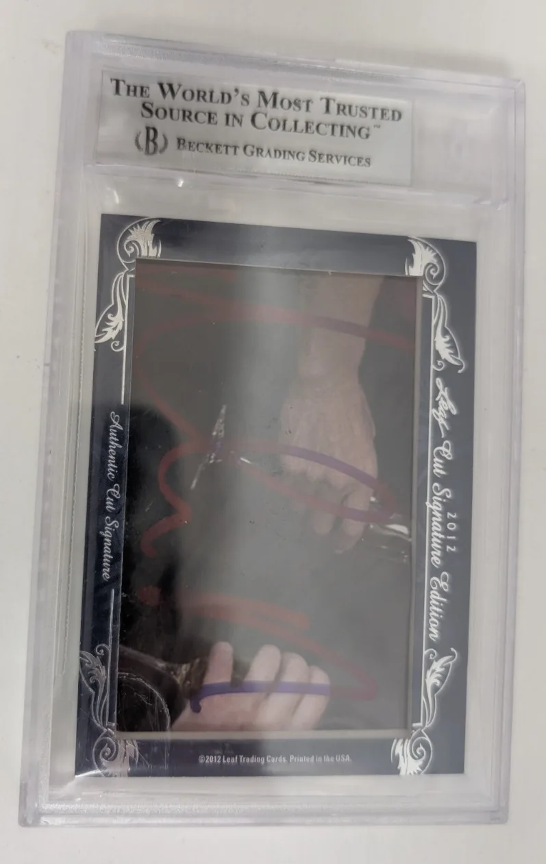 Matt Damon/Angie Dickinson — 2012 Leaf Cut Signature Edition Angie Dickinson/Matt Damon Co-Stars Beckett 1/1, изображение 2