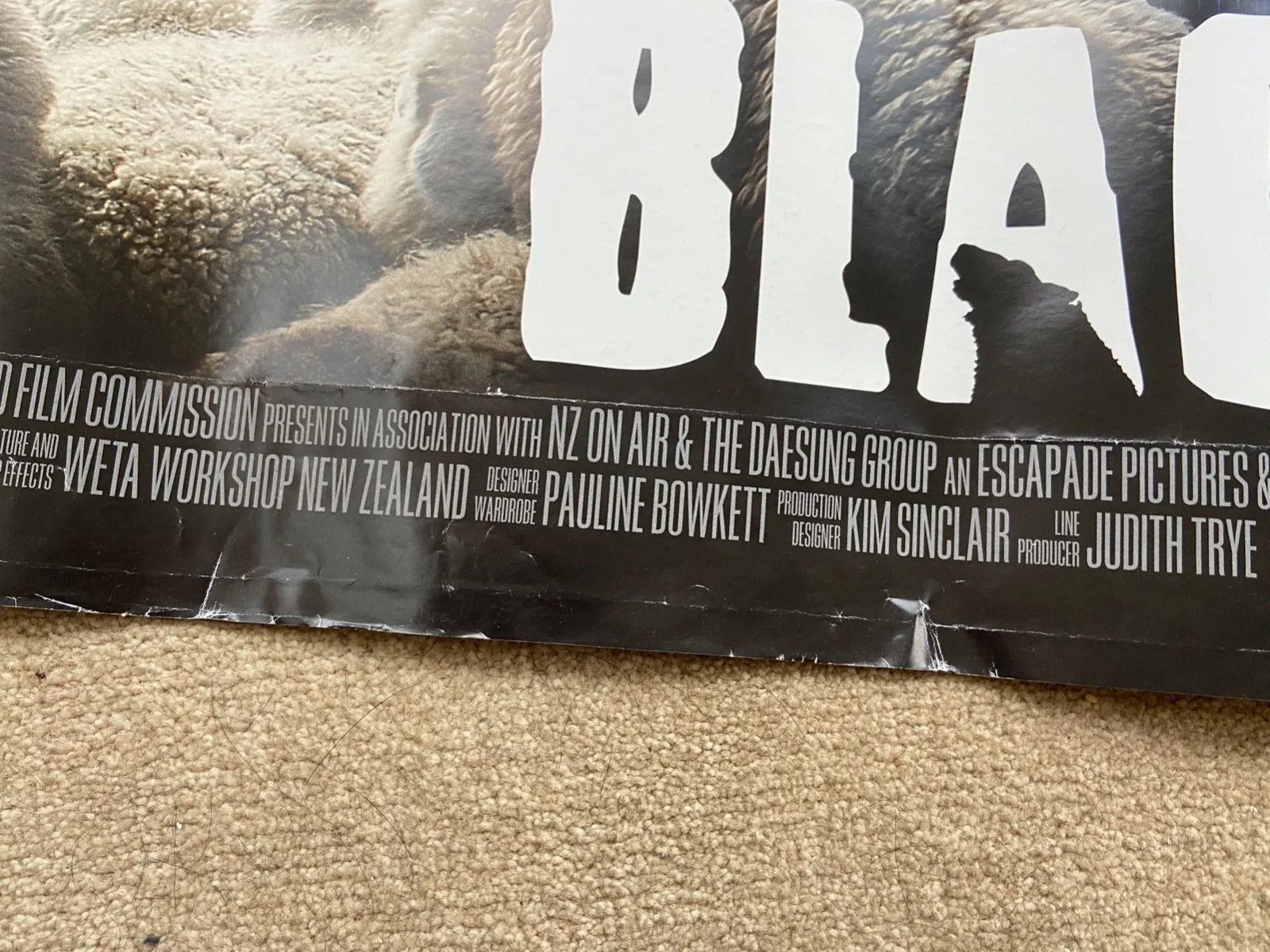 BLACK SHEEP. Hilarious Horror Original UK Quad DS Cinema Poster NEW Rolled 30x40, изображение 3