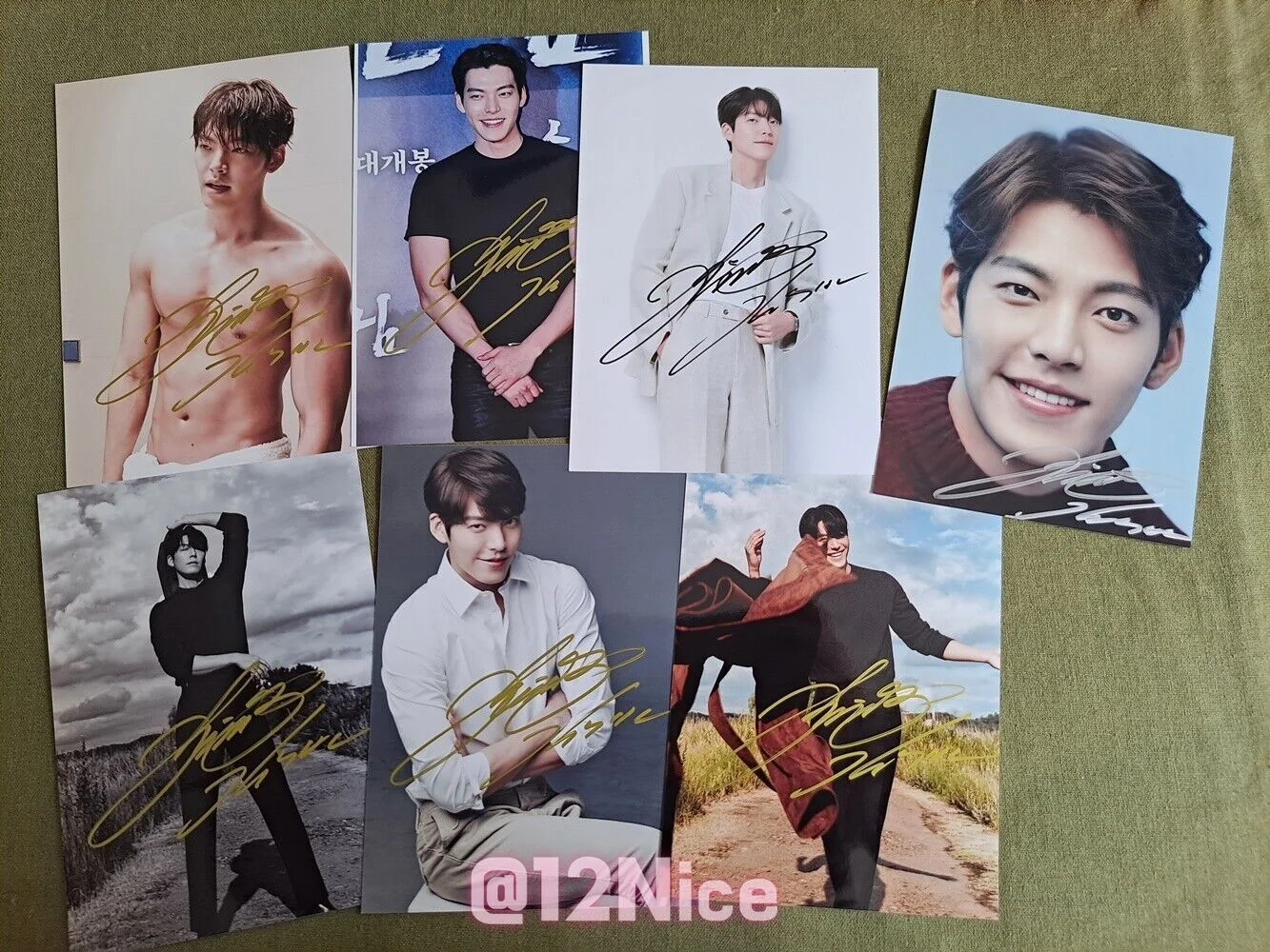Kim Woo Bin Autographed Signed Photo K-POP 4*6 202210, image 2
