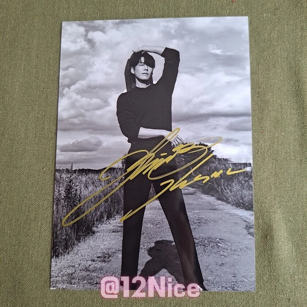 Kim Woo Bin Autographed Signed Photo K-POP 4*6 202210, image 3
