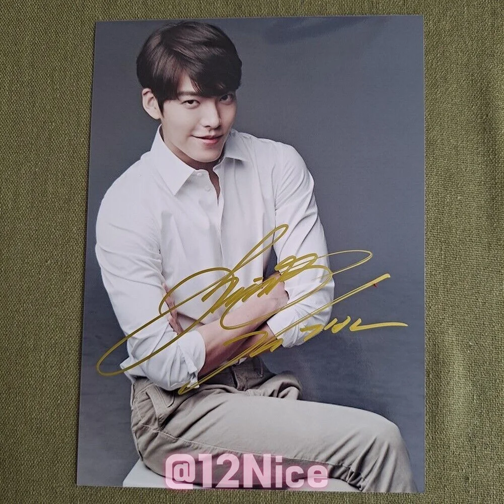 Kim Woo Bin Autographed Signed Photo K-POP 4*6 202210, image 4