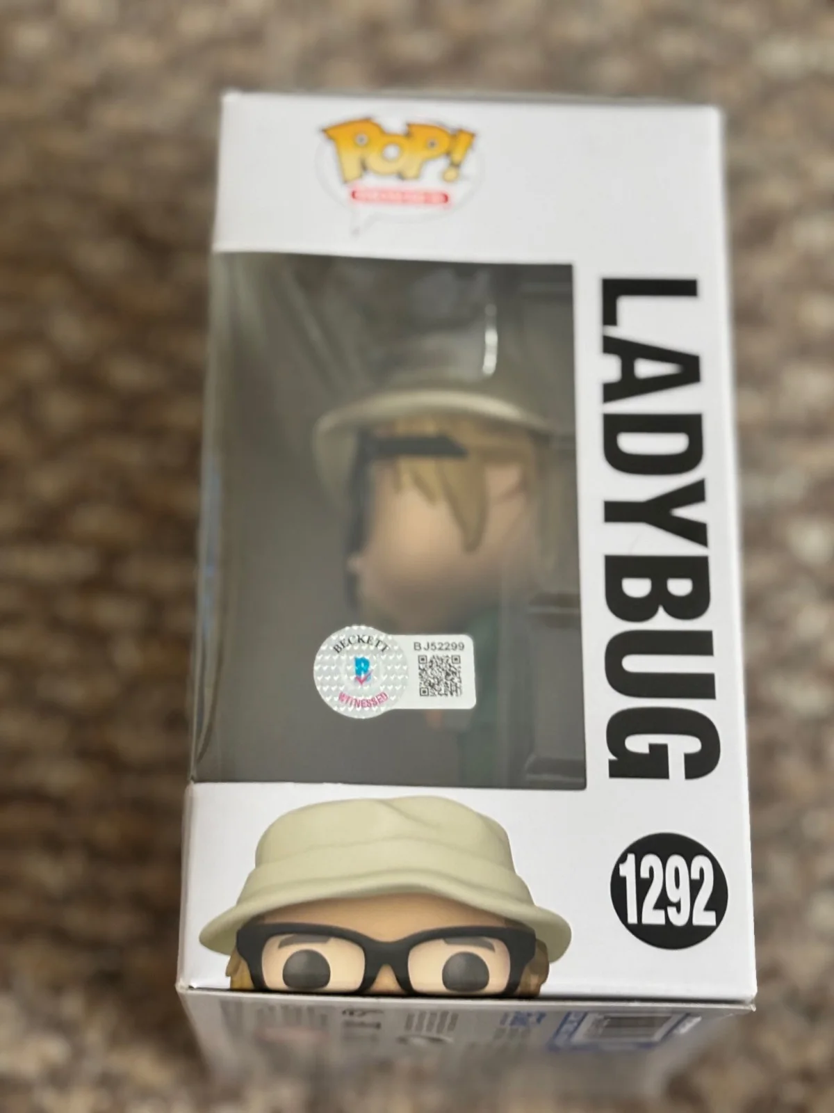 Brad Pitt — Brad Pitt Signed Bullet Train Ladybug Funko POP BECKETT, image 2