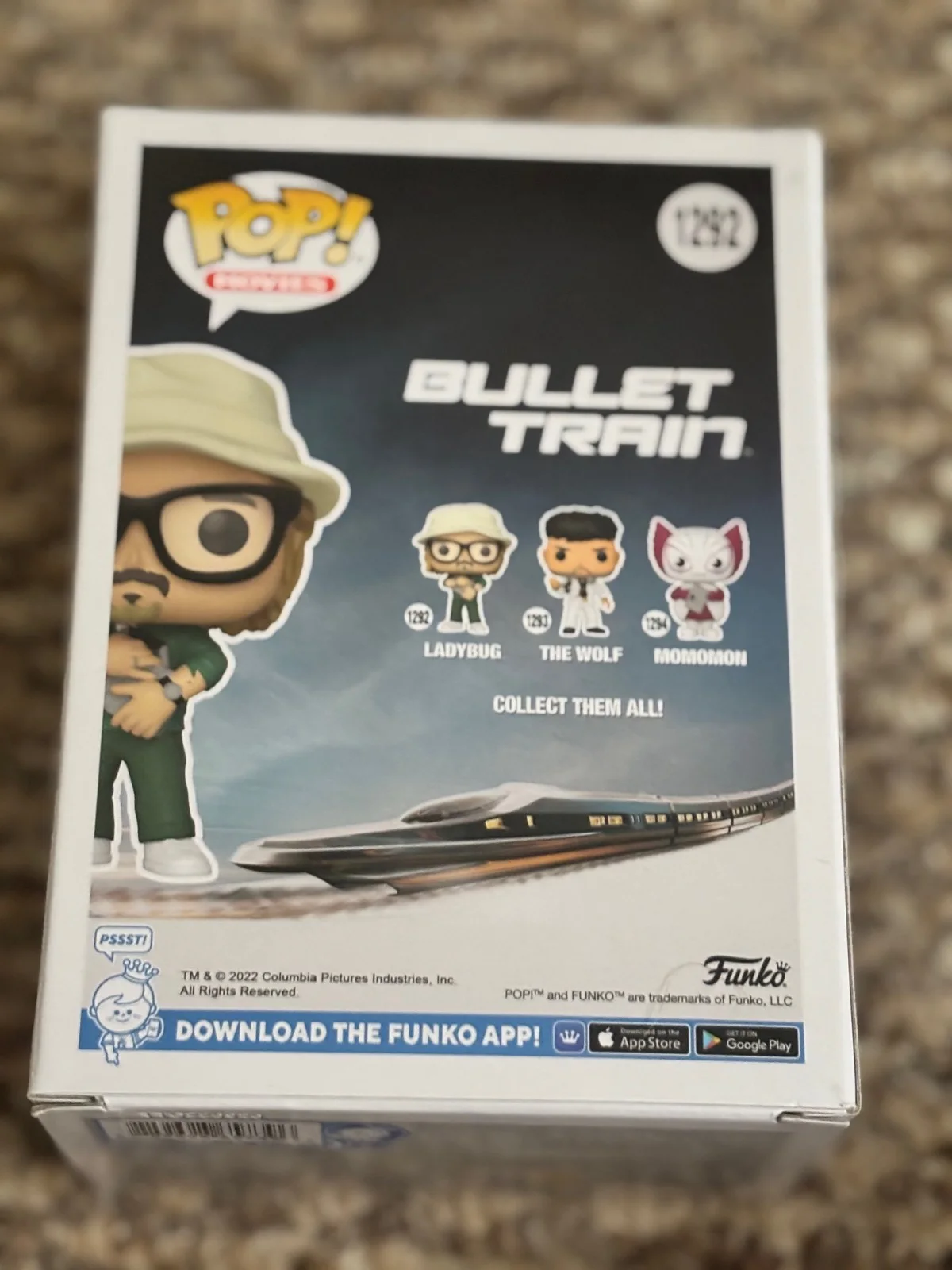 Brad Pitt — Brad Pitt Signed Bullet Train Ladybug Funko POP BECKETT, image 3