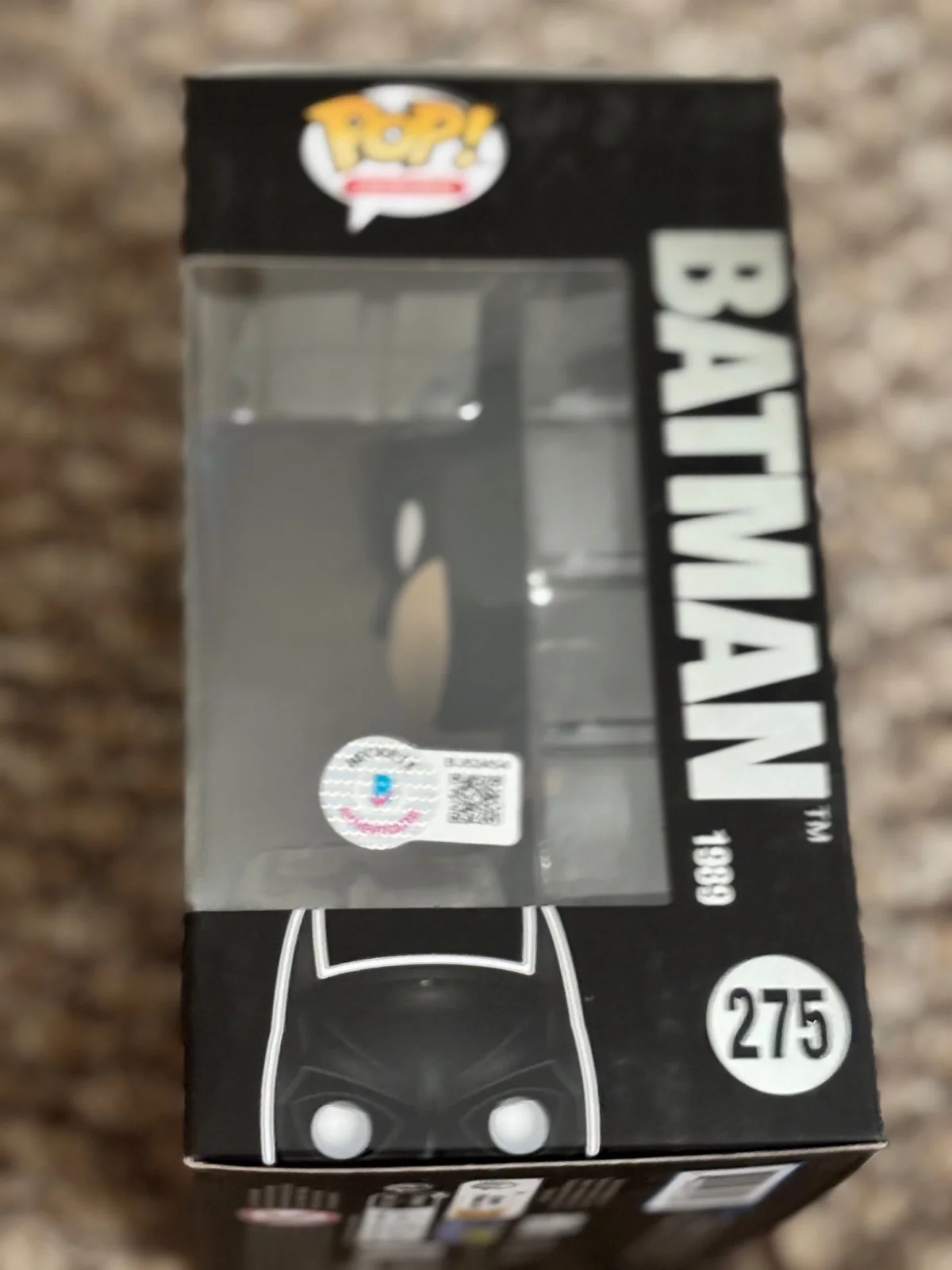 Christian Bale — Christian Bale signed Batman 80 Years Funko Pop! 275 Dark Knight autograph ~ BAS, изображение 2