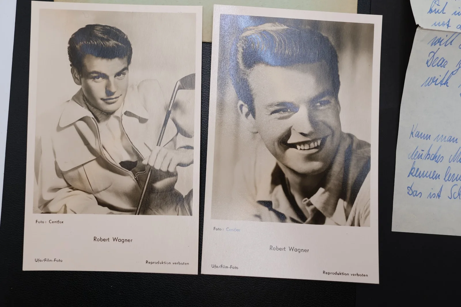 ROBERT WAGNER FAN LETTER AUTOGRAPH SIGNATURE REQUEST PHOTO POSTCARD GERMANY 1957, image 5