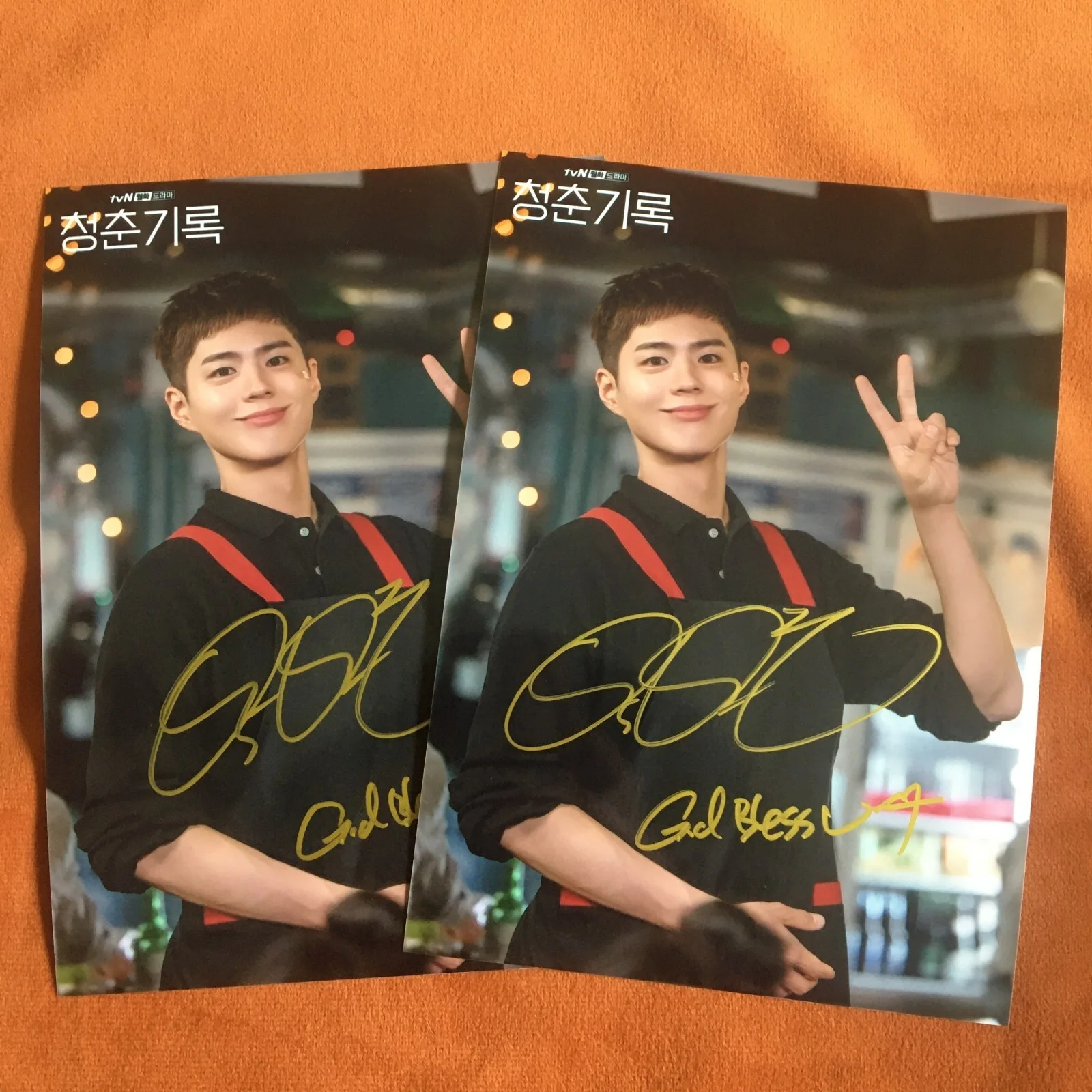 RECORD OF YOUTH PARK BO GUM Photo Signed Autographed K-POP COLLECTION 4*6, изображение 2