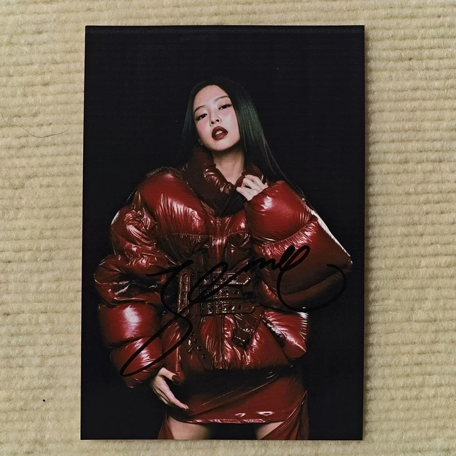 BLACKPINK — BLACKPINK JENNIE Autographed Signed Photo K-POP Collection 4*6 Exclusive, изображение 4