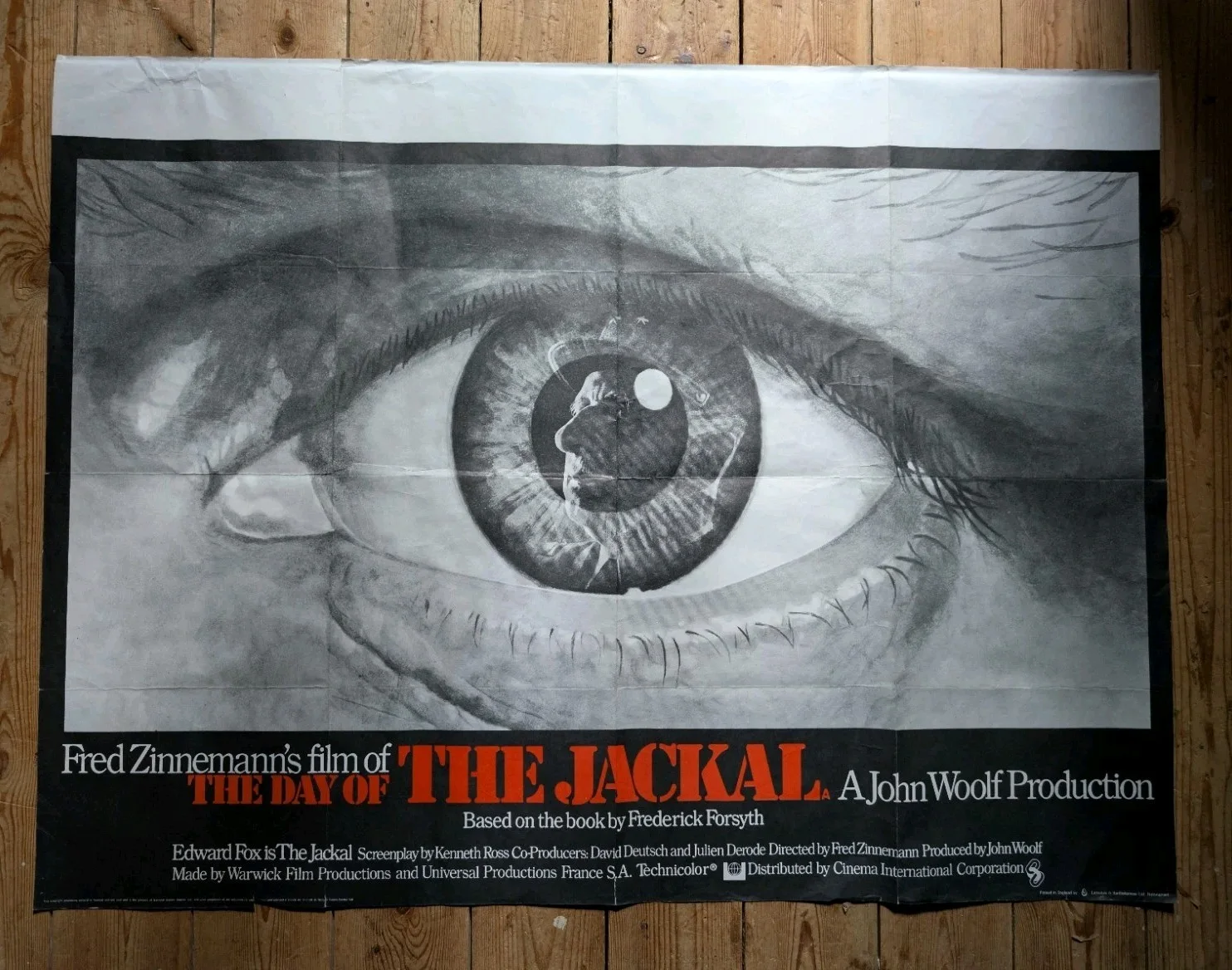 Day of the Jackal - Vintage Quad Film Poster Movie Cinema Genuine Original 1973, изображение 3