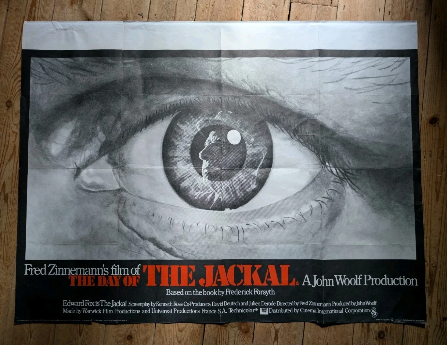 Day of the Jackal - Vintage Quad Film Poster Movie Cinema Genuine Original 1973, изображение 4