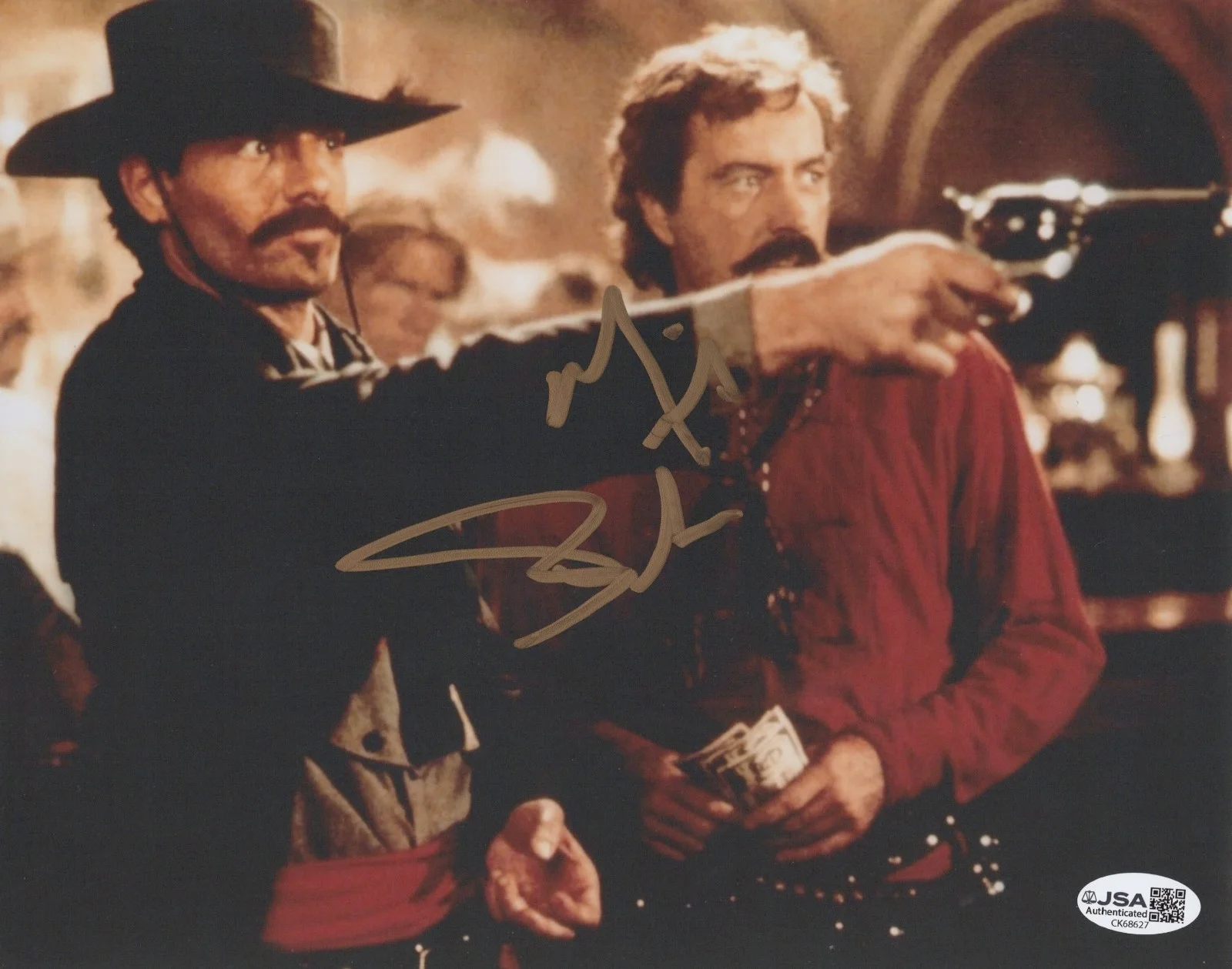 Michael Biehn — Tombstone 8x10 photo of Johnny Ringo signed by Michael Biehn JSA COA