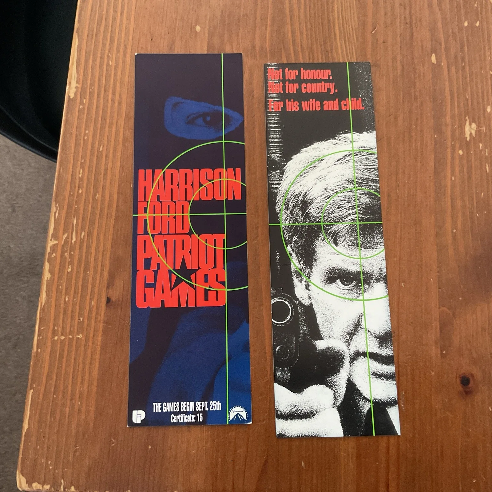 PATRIOT GAMES FORD lobby poster art mini cards Movie promotional merchandise, изображение 2