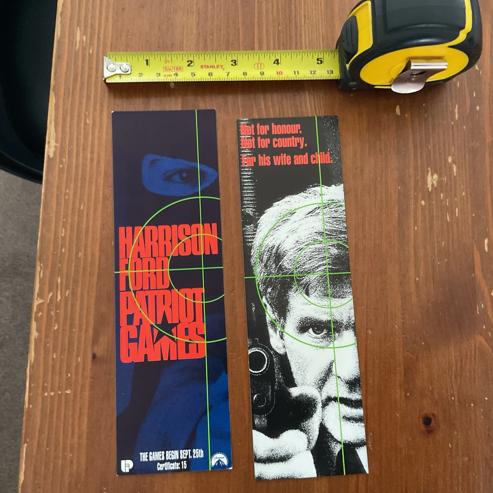 PATRIOT GAMES FORD lobby poster art mini cards Movie promotional merchandise, изображение 3