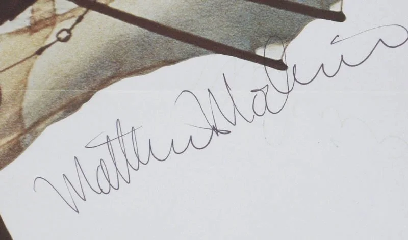 Matthew Modine — MATTHEW MODINE - AUTOGRAPHED SIGNED POSTER, image 2