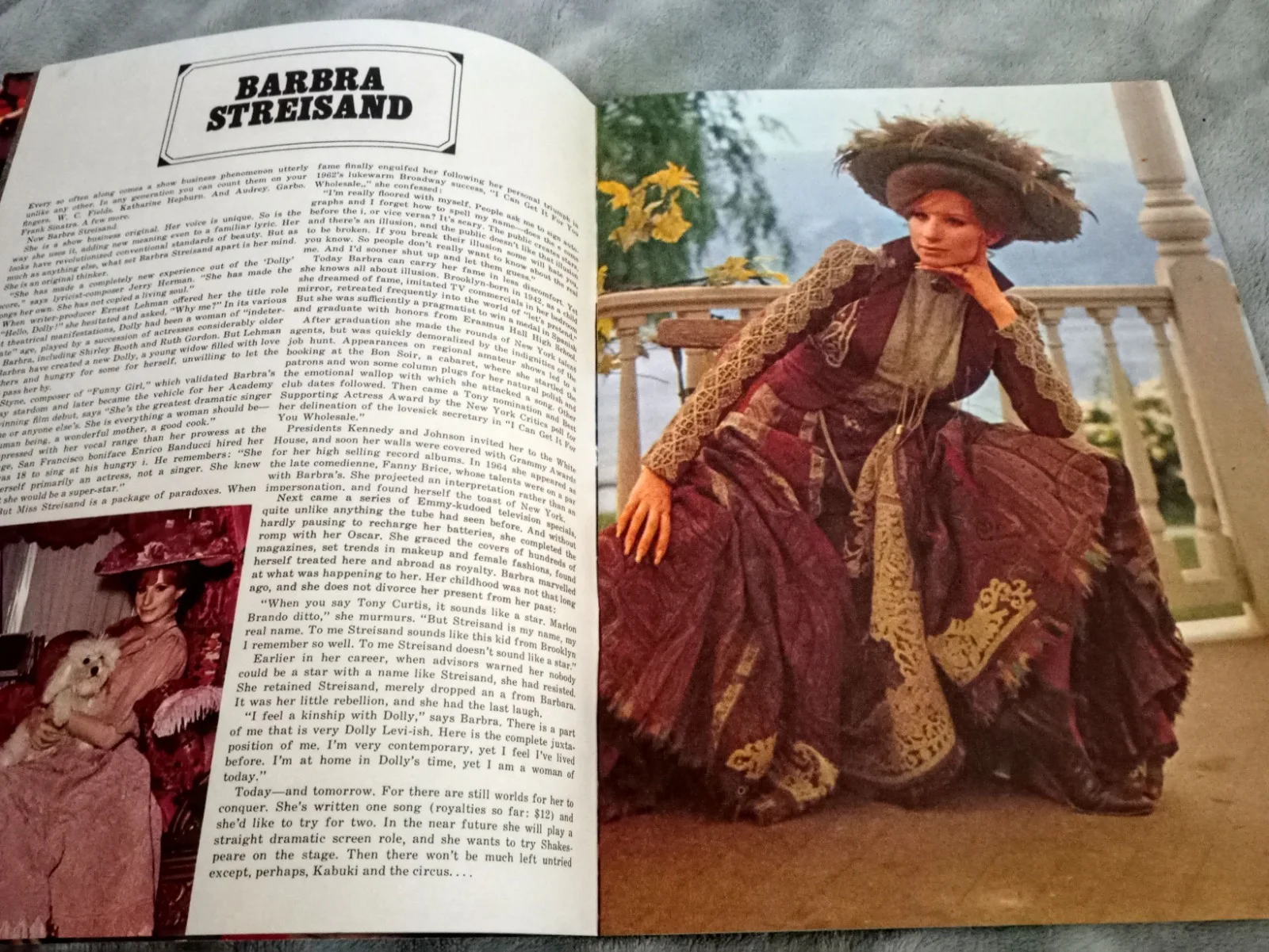 HELLO DOLLY Barbra Streisand 1969 Original FILM PROGRAMME Program Movie Brochure, изображение 2