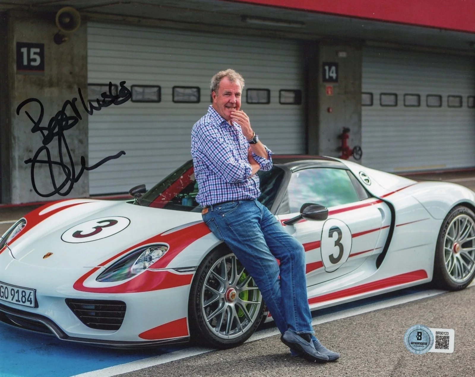 Jeremy Clarkson — Jeremy Clarkson Autographed Signed TOP GEAR 8x10 Photo Beckett BAS COA