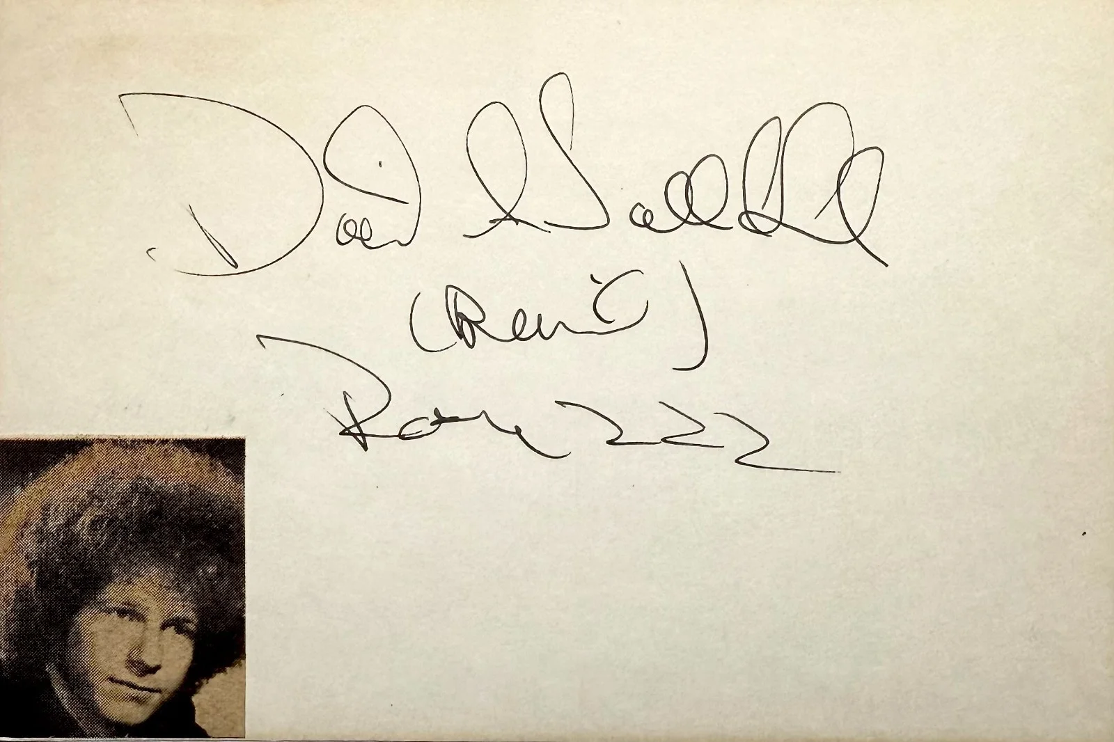 David Jolliffe — DAVID JOLLIFFE Signed Autographed 4x6 INDEX CARD Battle of the Planets ROOM 222, изображение 3