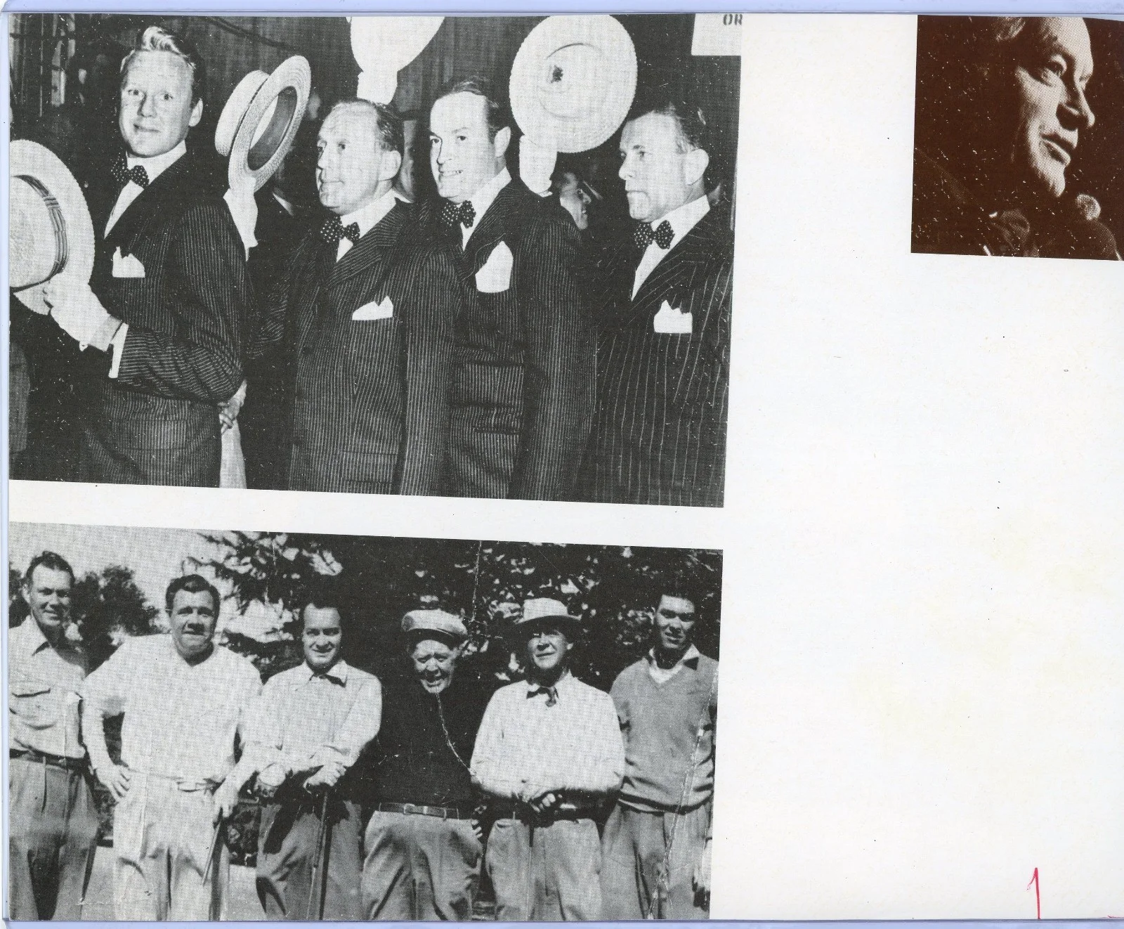 Bob Hope and Red Skeleton AUTOGRAPHED 8x10 PHOTO – VINTAGE signed, изображение 2