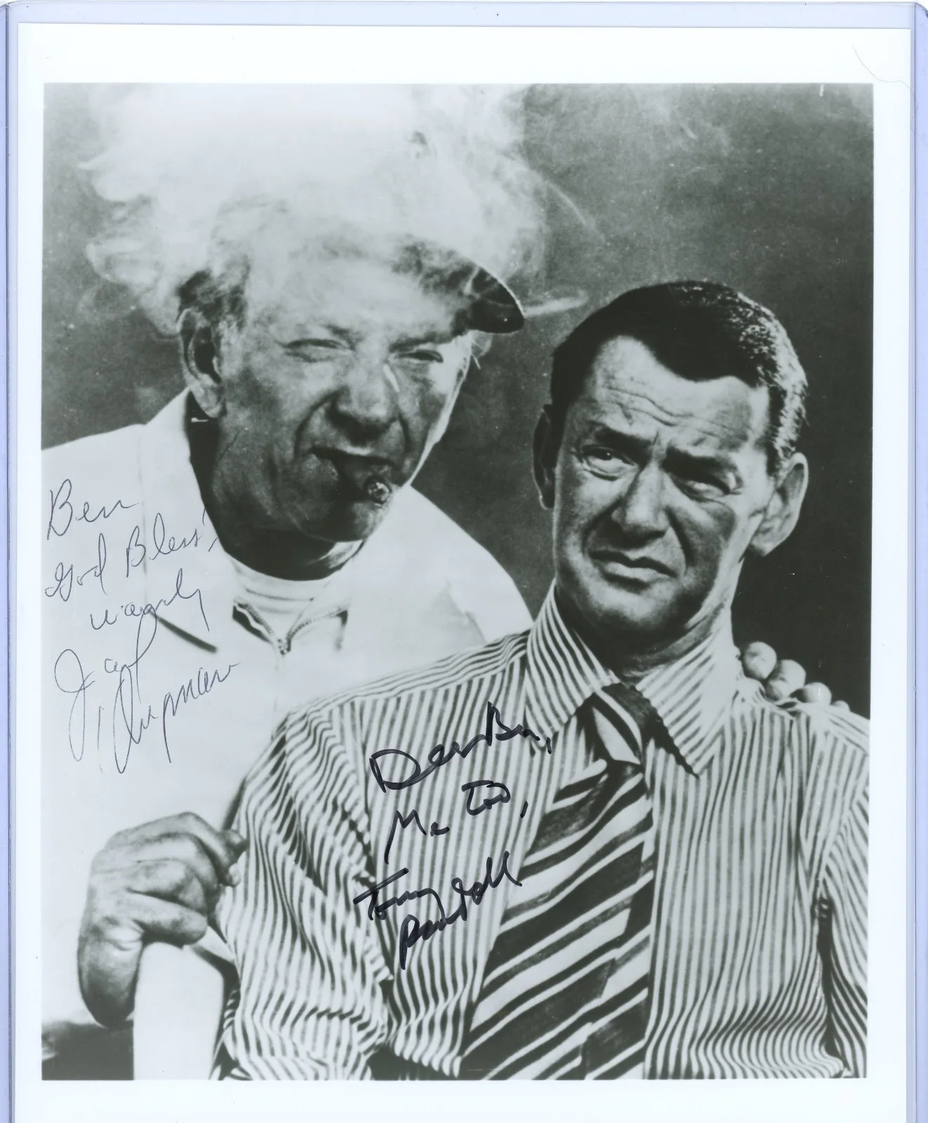 Jack Klugman, Tony Randall — The Odd Couple Photo Signed by Jack Klugman & Tony Randall Autograph
