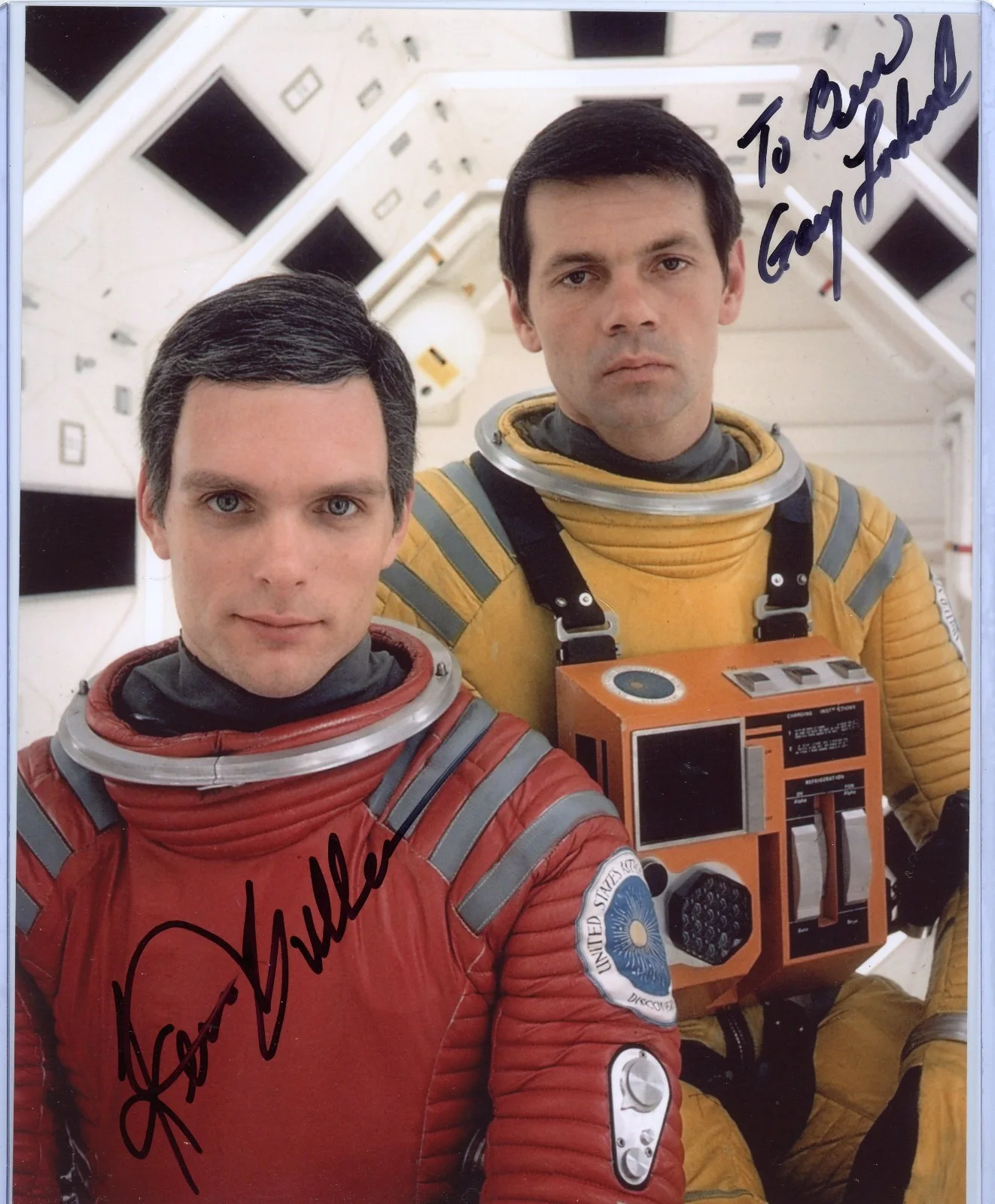 Keir Dullea & Gary Lockwood — KEIR DULLEA & GARY LOCKWOOD signed 2001 ODYSSEY 8x10 photo AUTOGRAPH