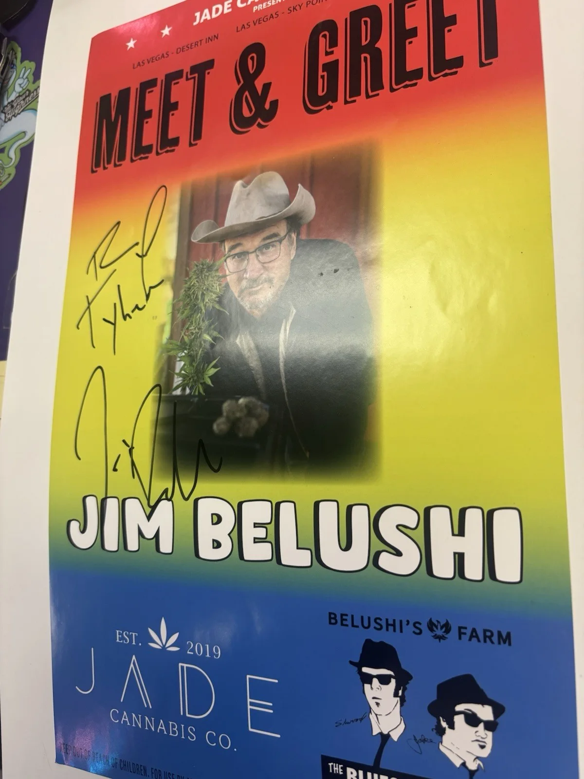 Jim Belushi 8x11.5 Signed Poster Brand New Limited Edition Rare, изображение 2
