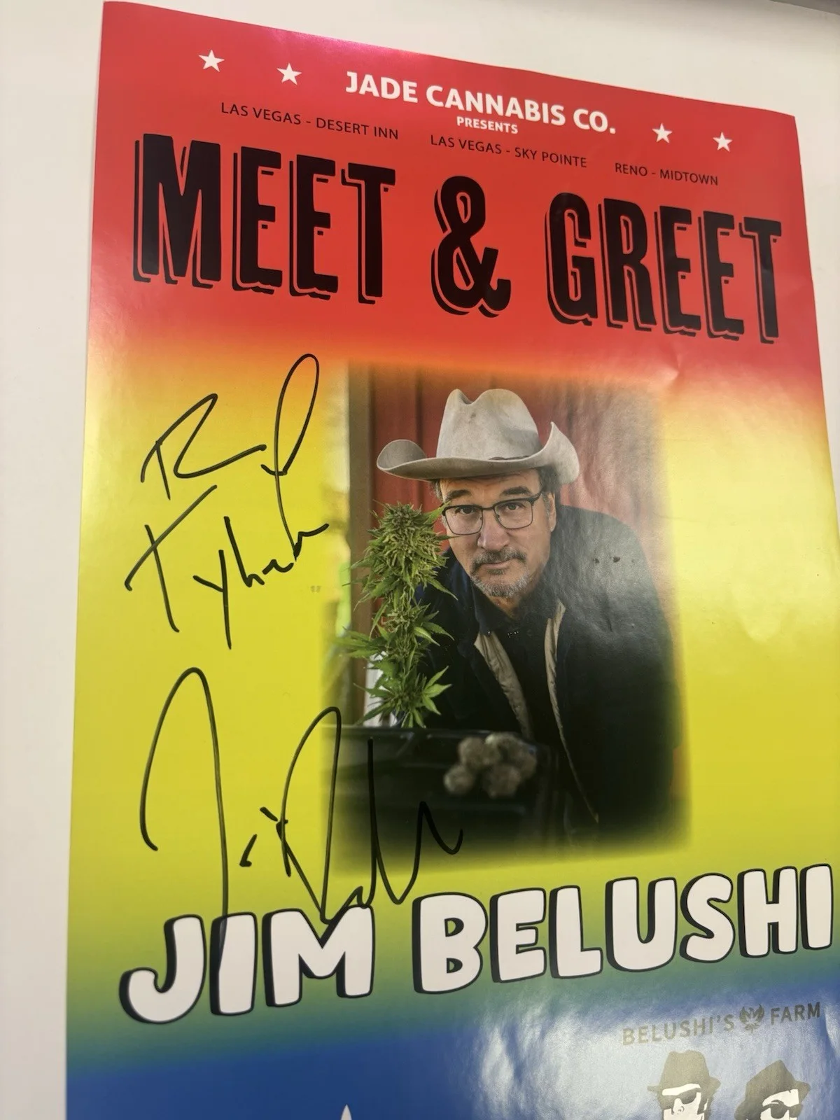 Jim Belushi 8x11.5 Signed Poster Brand New Limited Edition Rare, изображение 3