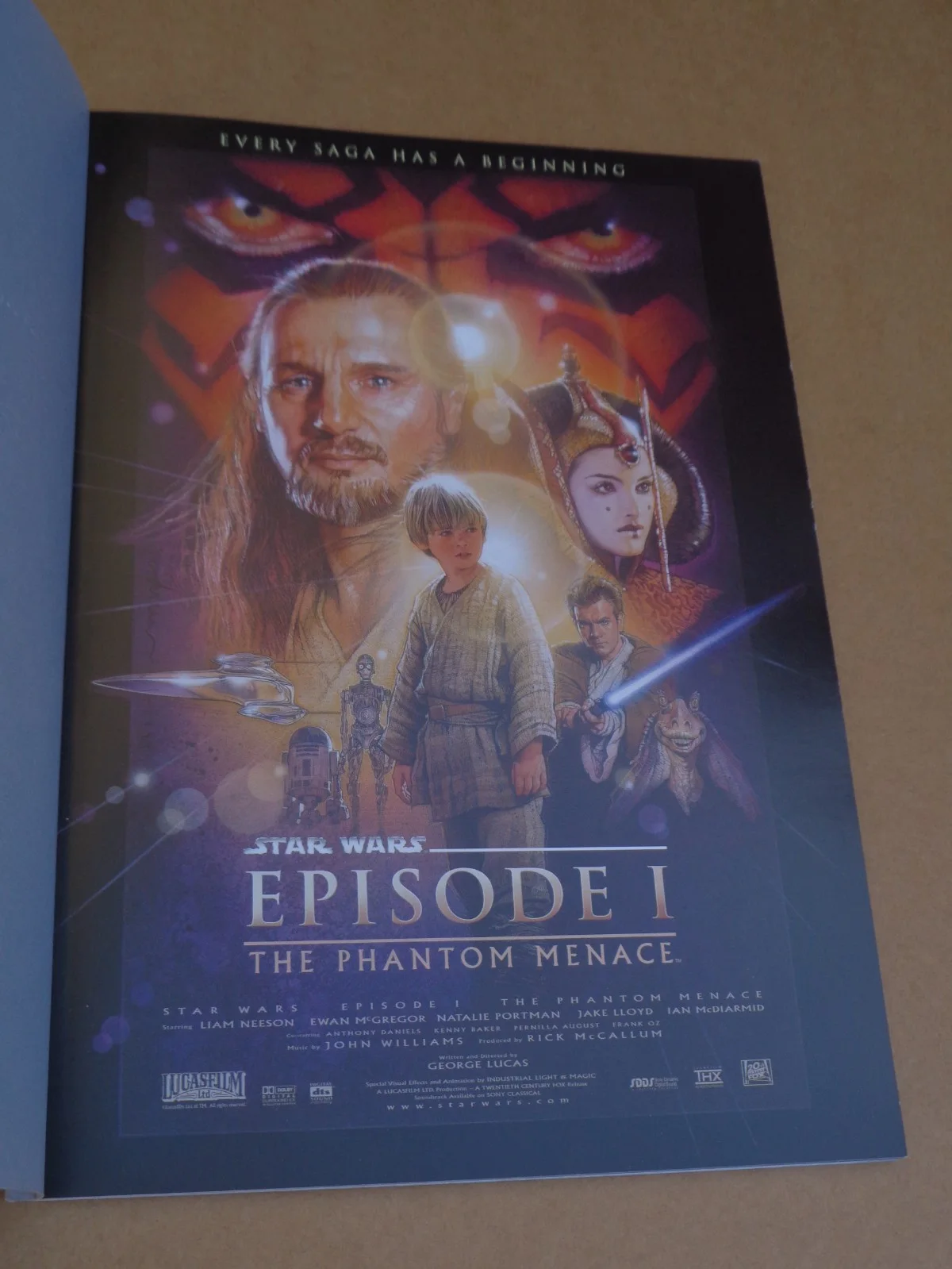 Liam Neeson - Star Wars Episode 1 - 1999 UK Royal Film Performance Brochure, image 2