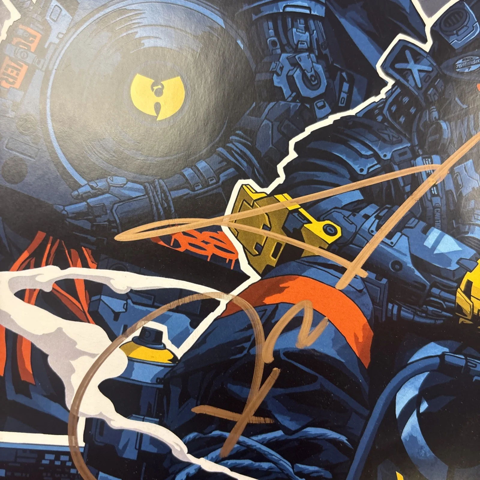 RZA AUTHENTIC AUTOGRAPHED SOLD OUT Wu-Tang Clan Las Vegas Poster 49/75, изображение 2