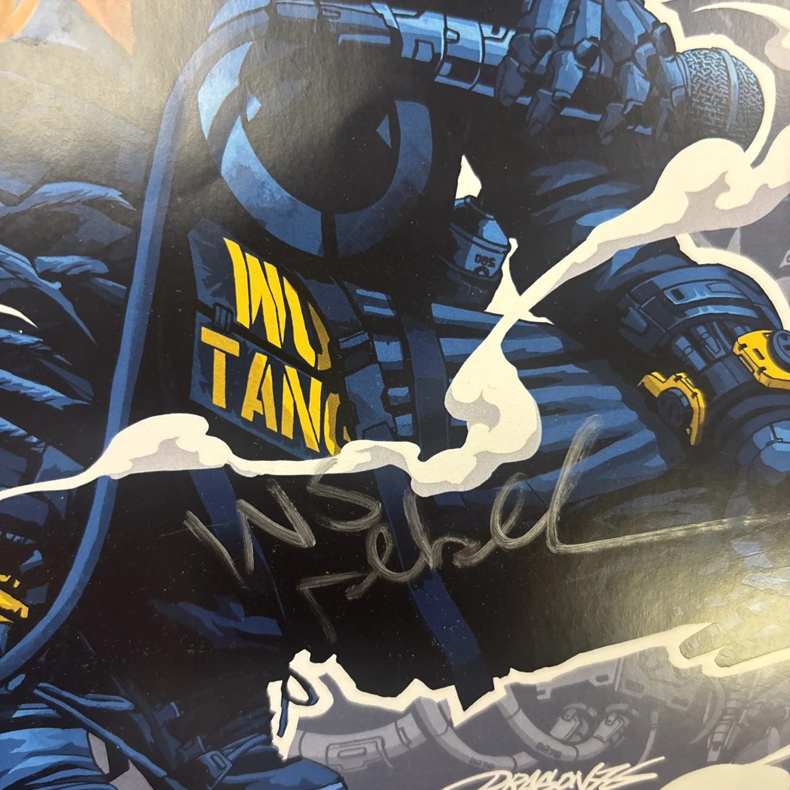 RZA AUTHENTIC AUTOGRAPHED SOLD OUT Wu-Tang Clan Las Vegas Poster 49/75, изображение 3