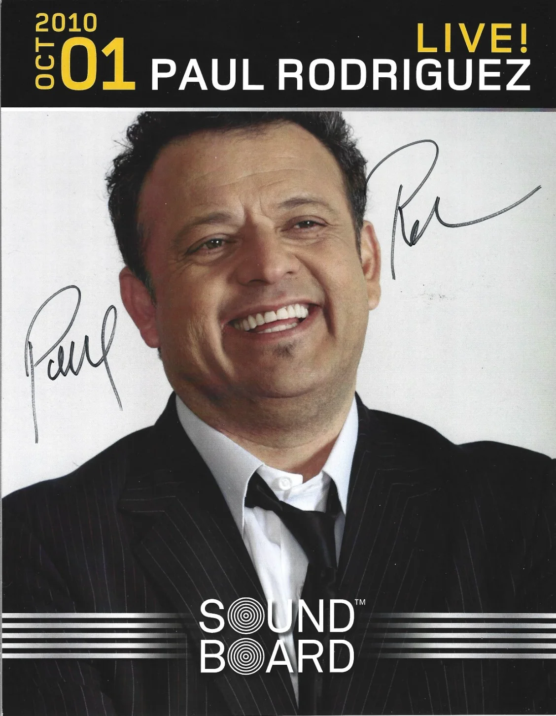 Paul Rodriguez — Paul Rodriguez REAL hand SIGNED 8.25x10.5 Comedy Show Promo Photo COA Autograph