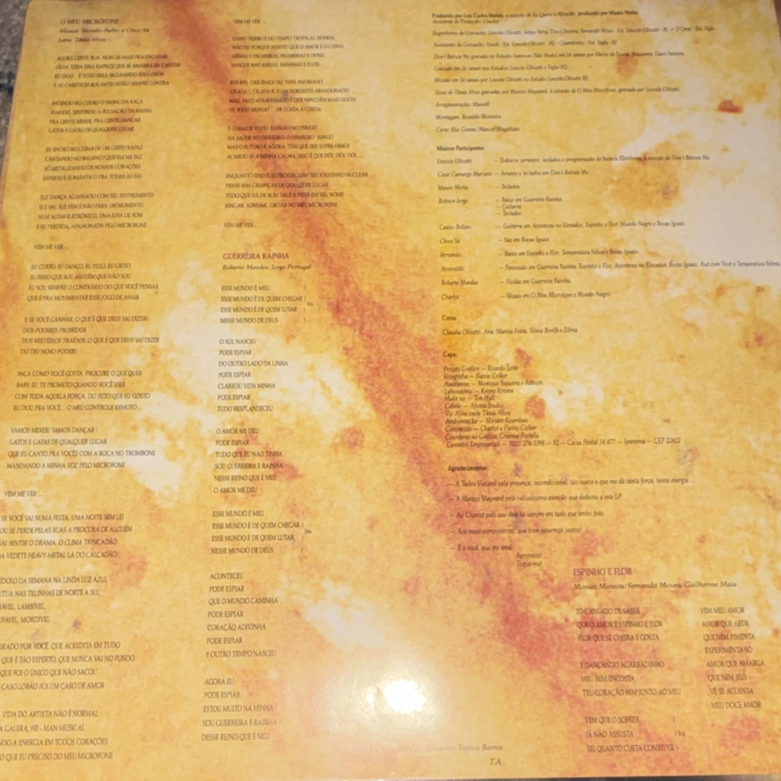 Tania Alves Autographed Original Vinyl Record Album Rock & Pop Music, изображение 3