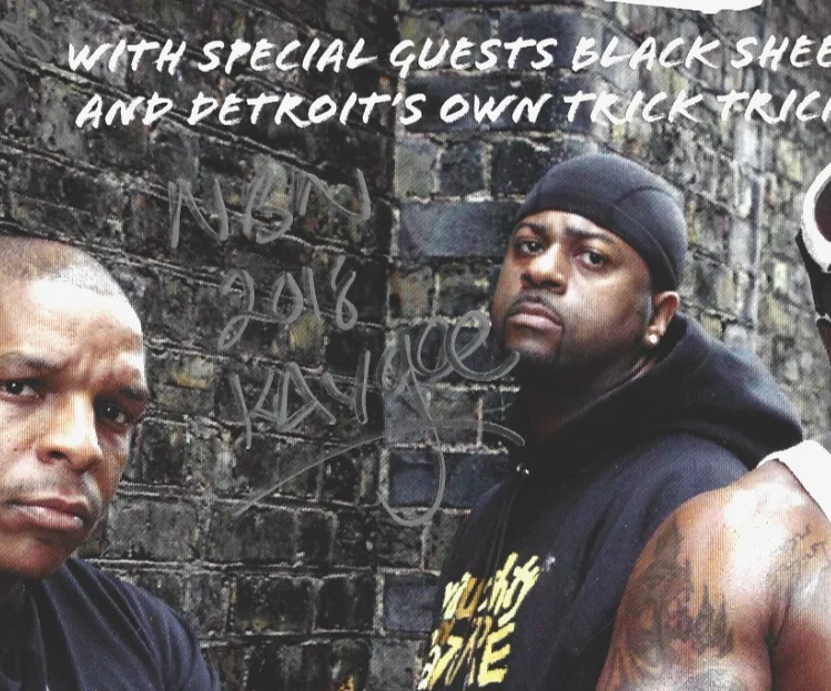 Naughty By Nature SIGNED Concert Show Photo COA Autographed Vin Treach Kay Gee, изображение 3