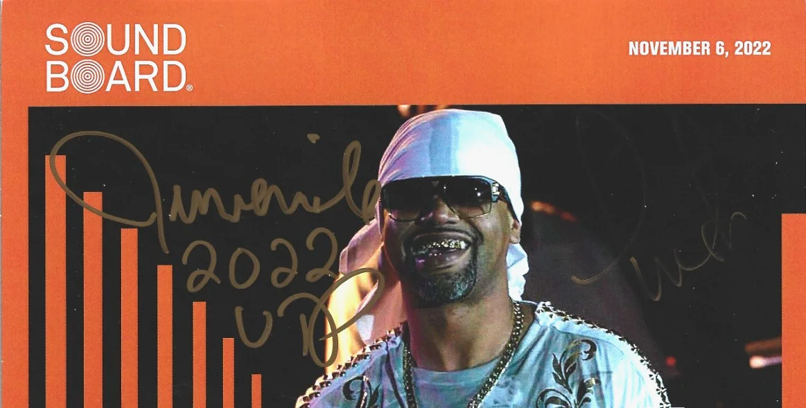 Juvenile and Twista SIGNED 8.5x11 Concert Show Promo Photo #1 COA Autographed, изображение 2