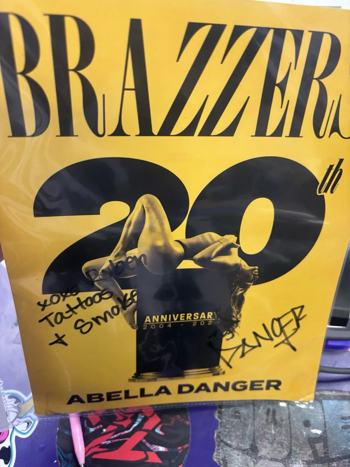 Abella danger Signed 8x10 Photo Brazzers 20th Anniversary New, image 3