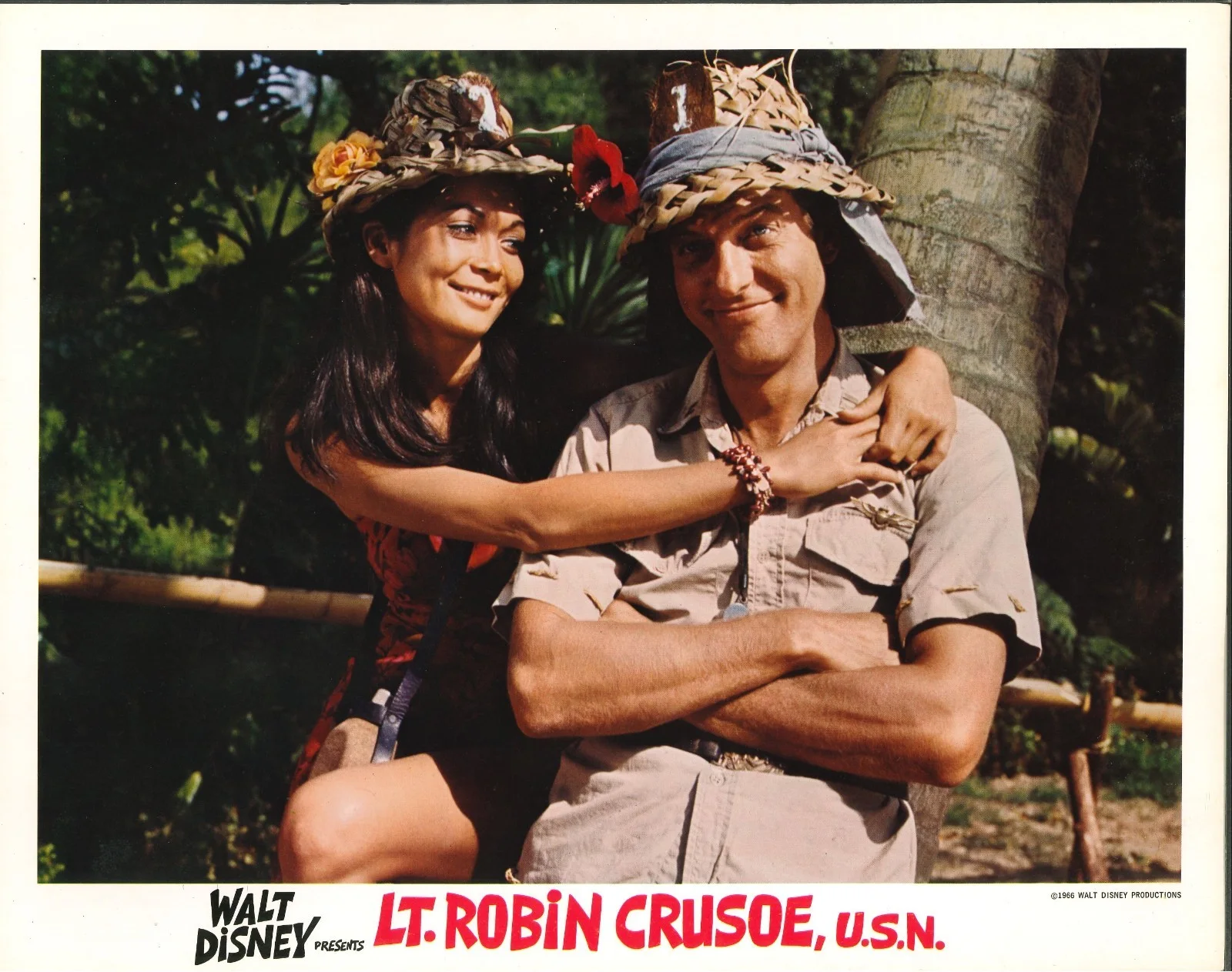 Lt. Robin Crusoe, U.S.N. 7x ORIGINAL US Lobby Cards Dick Van Dyke Disney 1966, изображение 2