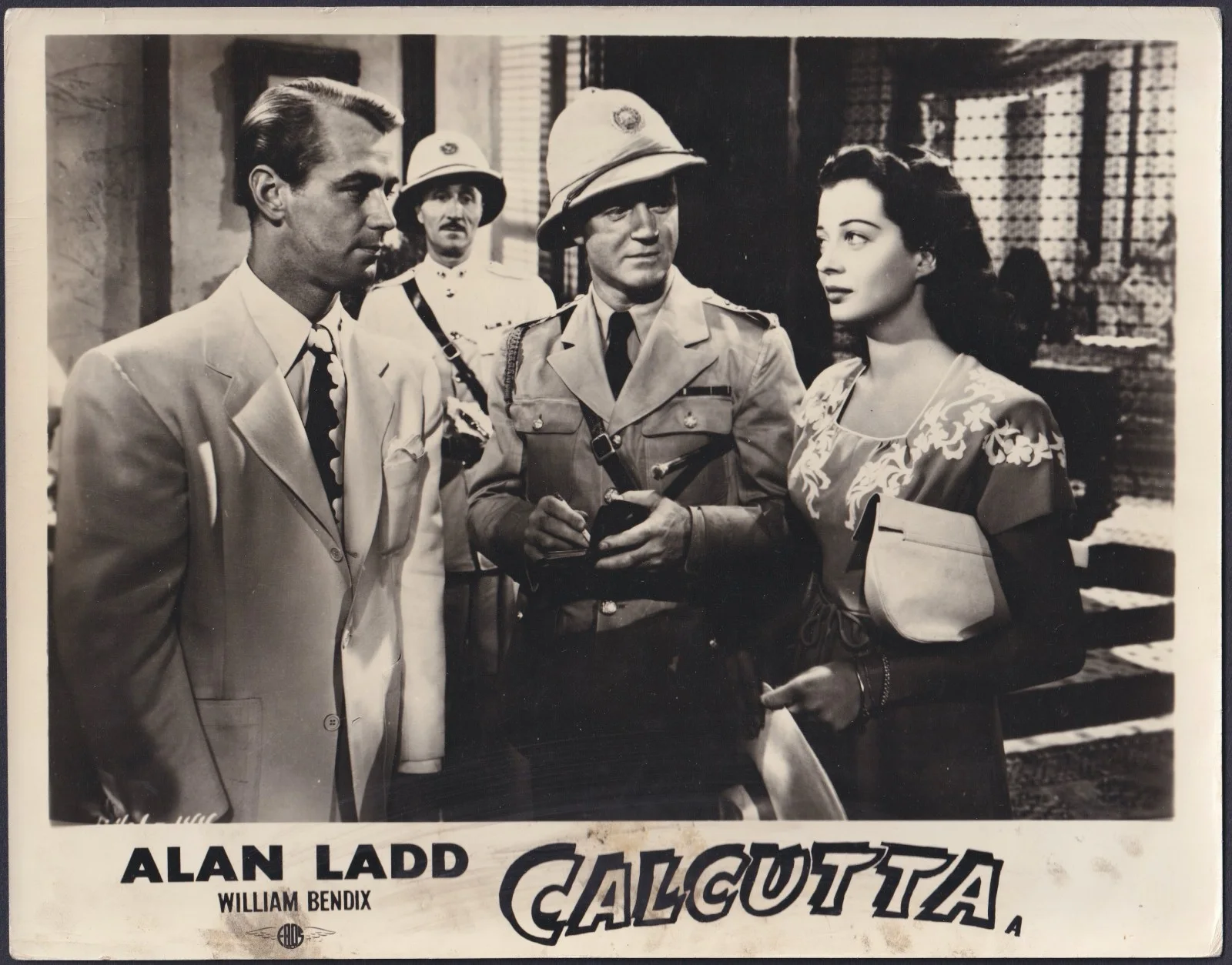 Calcutta 10x ORIGINAL UK FOH Lobby Cards + 1 Studio Still Alan Ladd 1947, изображение 4