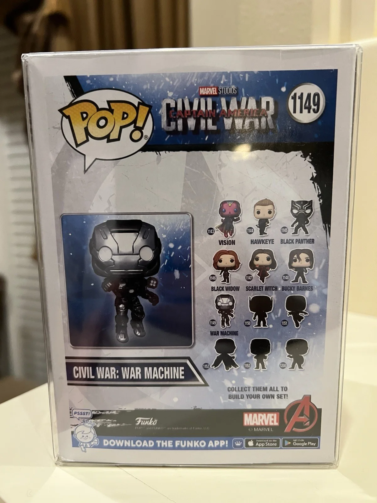 DON CHEADLE SIGNED WAR MACHINE CIVIL WAR FUNKO POP 1149 JSA COA, image 3