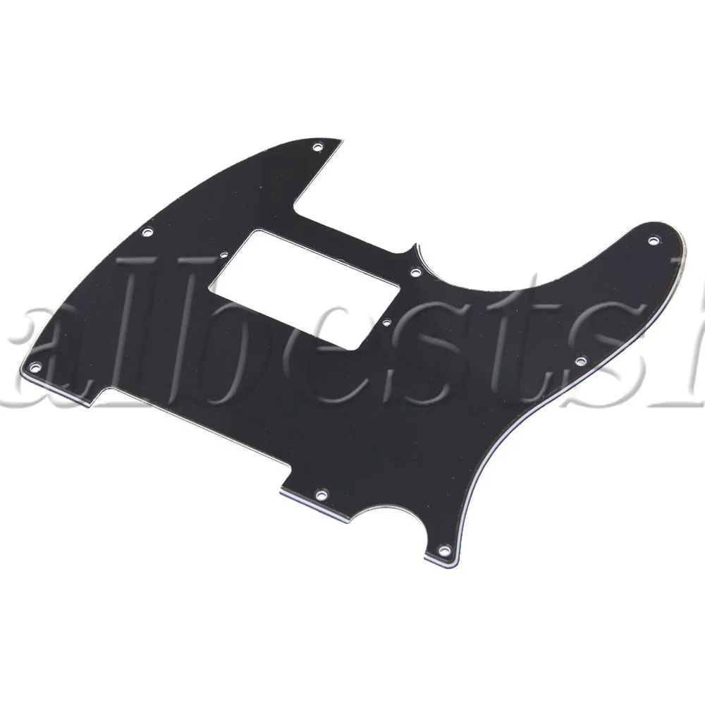 PVC Guitar Pickguard Black for Most Humbucker Guitar Neck Pickup 218 x 189.5 mm, изображение 2