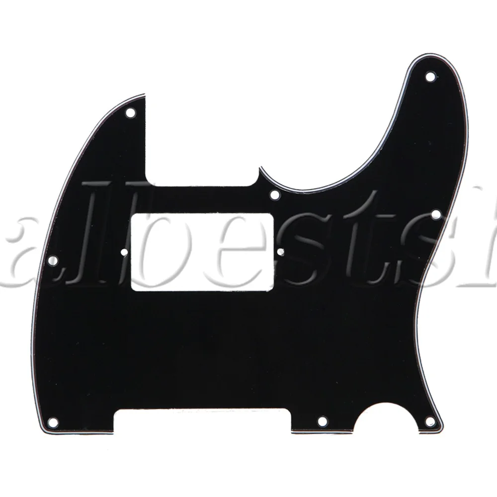 PVC Guitar Pickguard Black for Most Humbucker Guitar Neck Pickup 218 x 189.5 mm, изображение 4