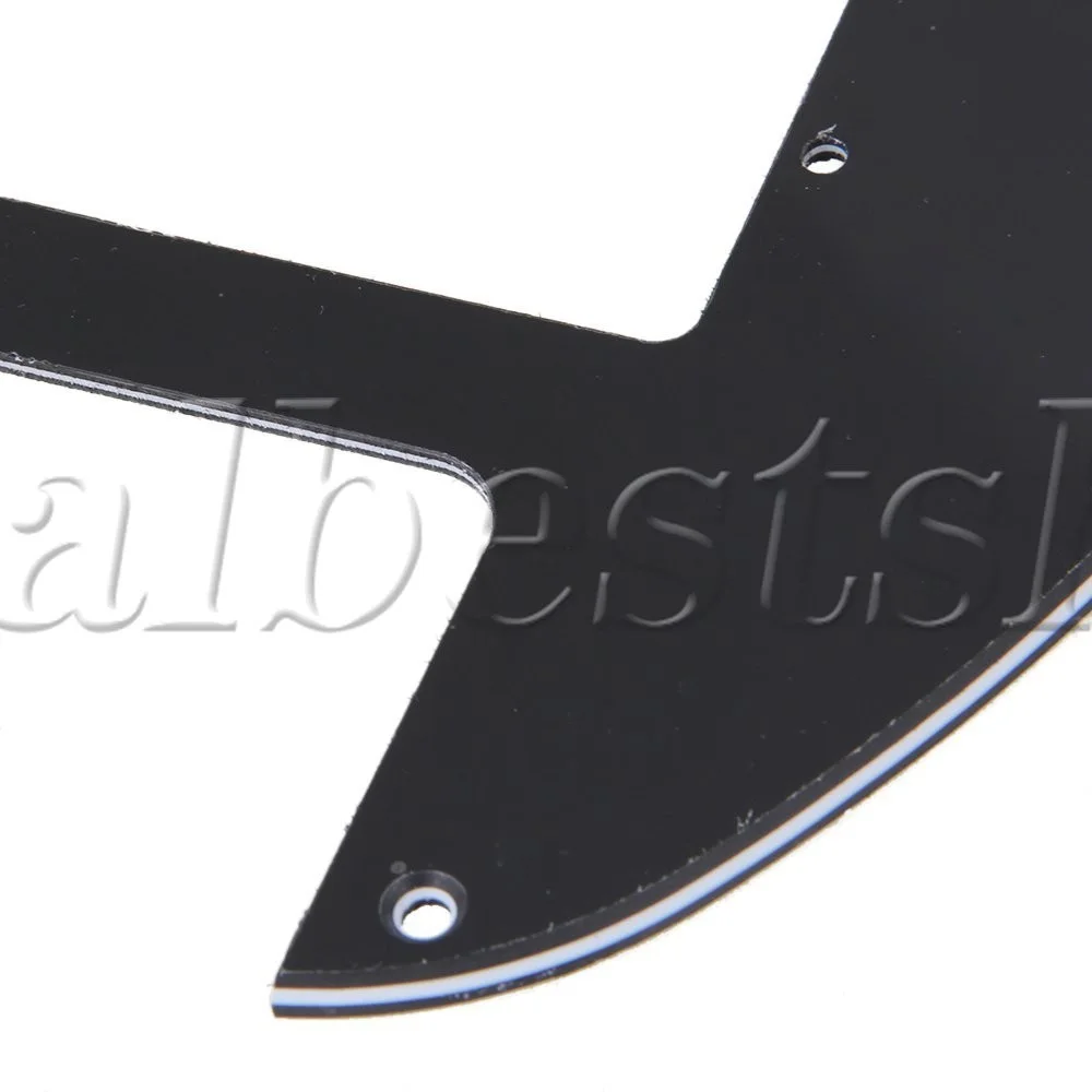PVC Guitar Pickguard Black for Most Humbucker Guitar Neck Pickup 218 x 189.5 mm, изображение 5