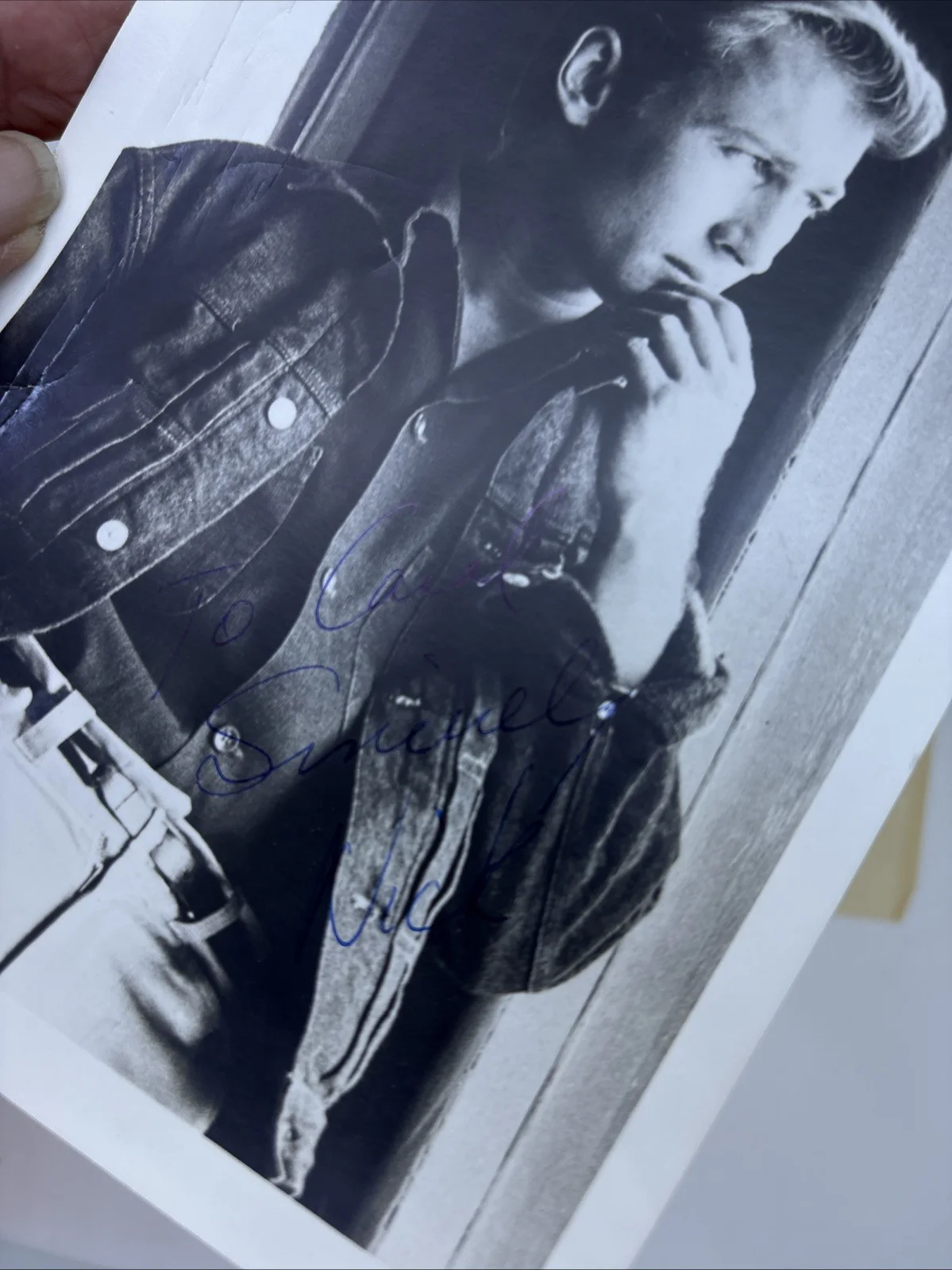 NICK ADAMS (1931-1968) Hand Signed Photo and Personal Typed Letter, image 4