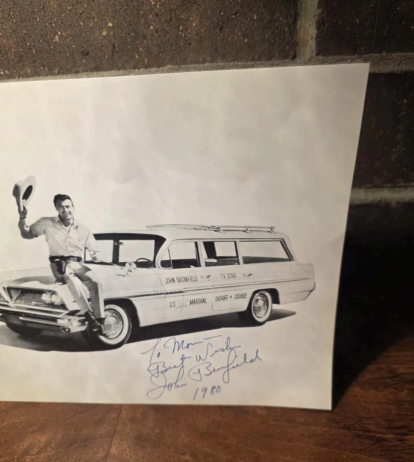 john bromfield — vintage, autographed photograph of actor John Bromfield 8×10, image 2