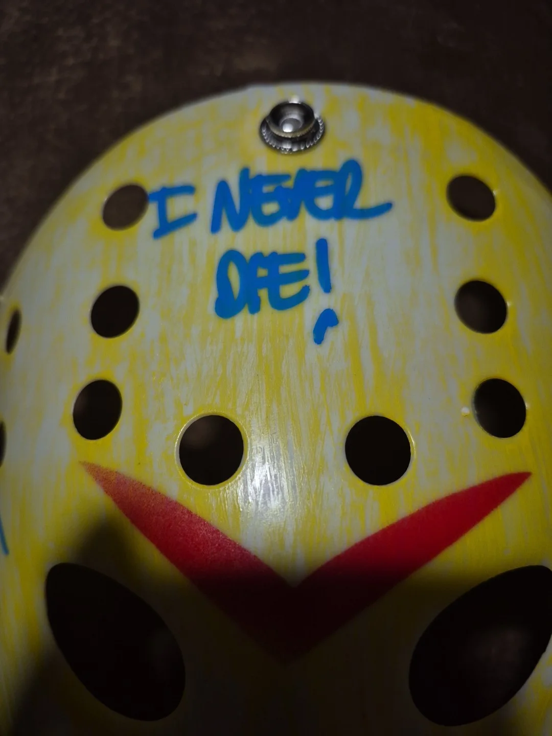 Ari Lehman — Ari Lehman Friday The 13th Autographed with 2 Inscriptions Mask Beckett Holo, image 3