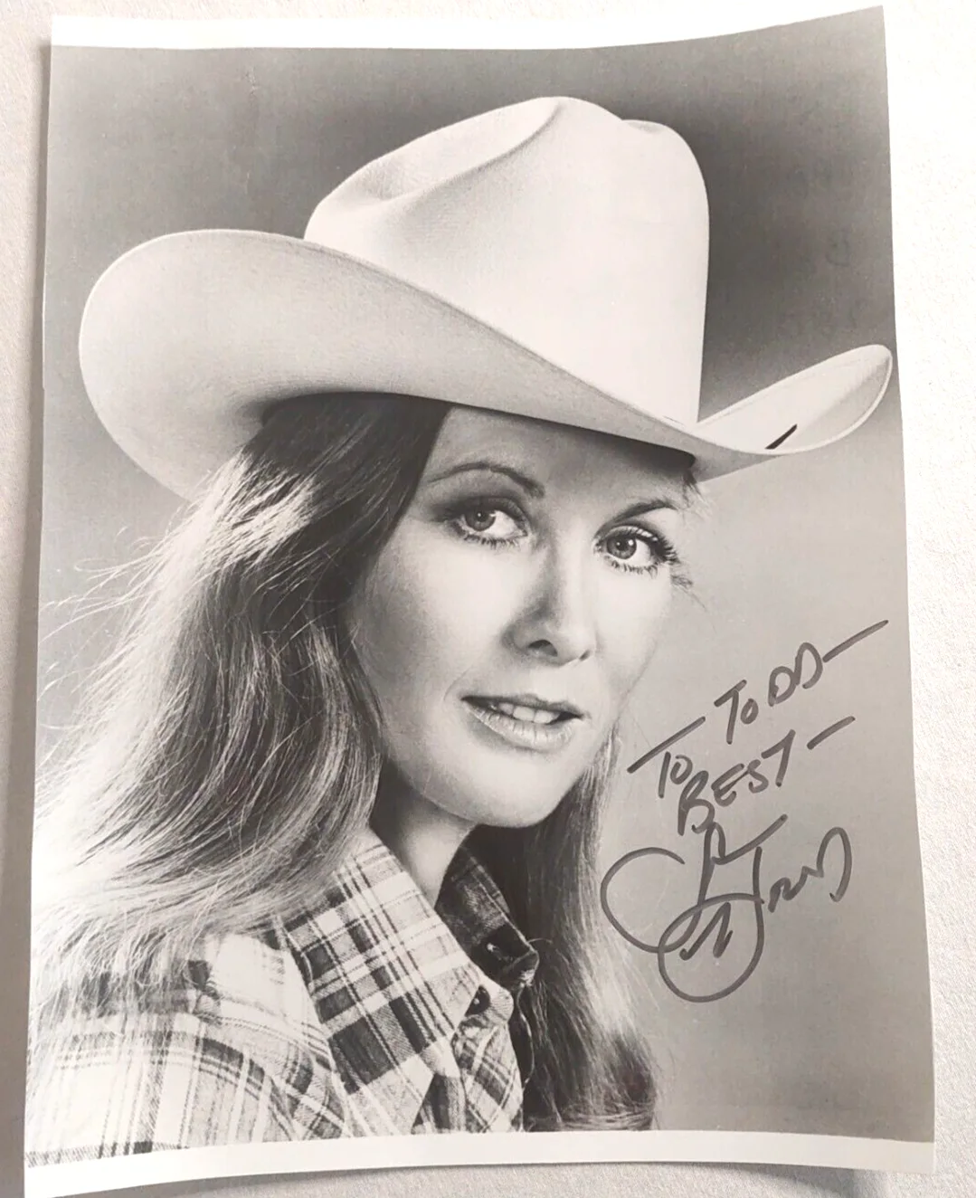 Susan Howard — Susan Howard signed 8x10 photo Dallas Donna Culver personalized autograph to Tod, image 5