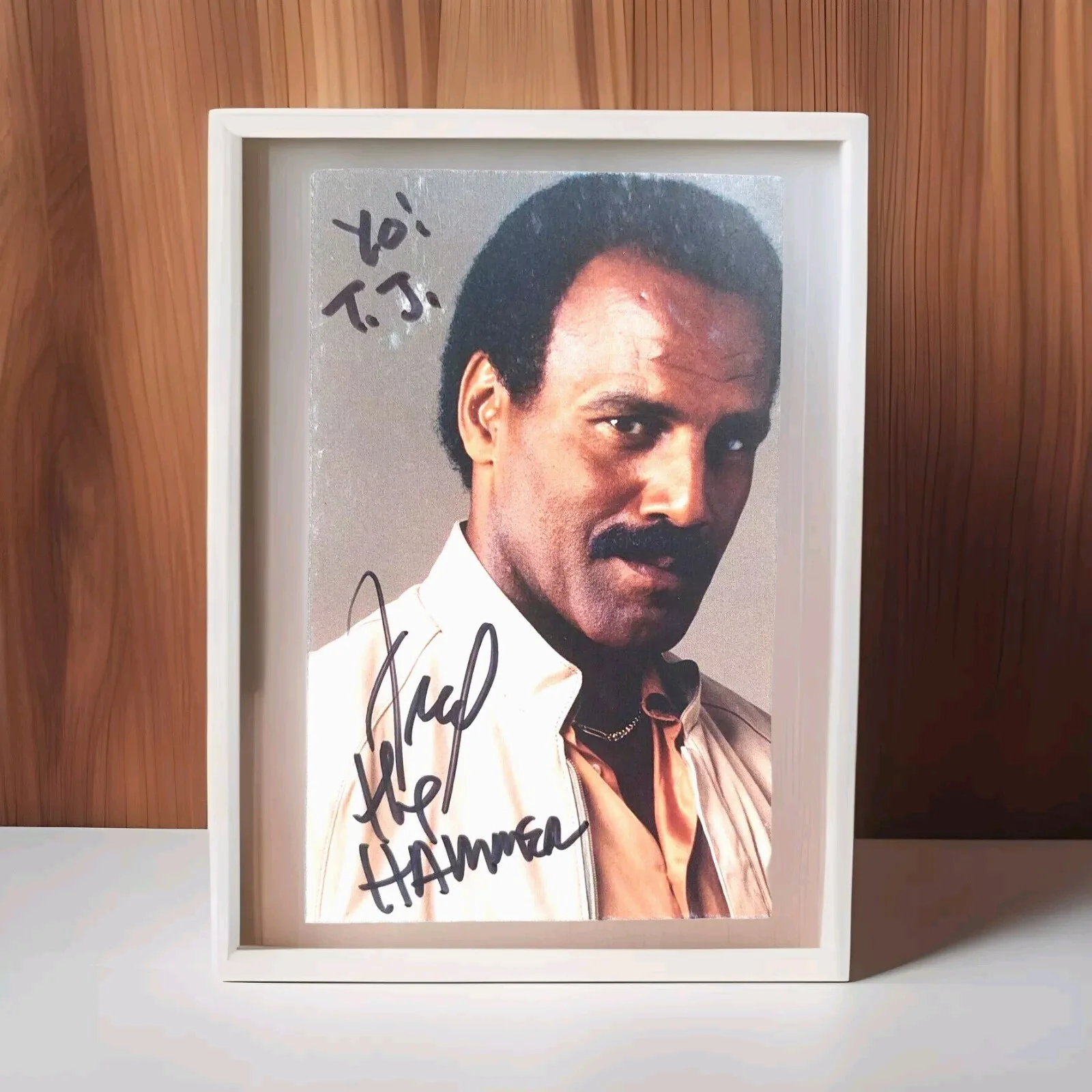 Fred Williamson — Fred Williamson The Hammer Signed Mini Photo Photograph Personalized Autograph
