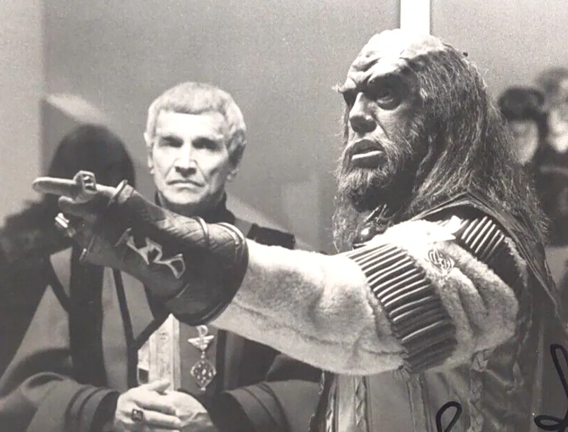 John Schuck — John Schuck signed 8x10 photo Star Trek Klingon ambassador autograph, image 4
