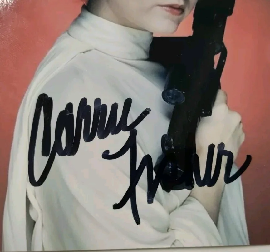 Carrie Fisher — Carrie Fisher signed 6x4 photo Princess Leia Star Wars autograph, изображение 3